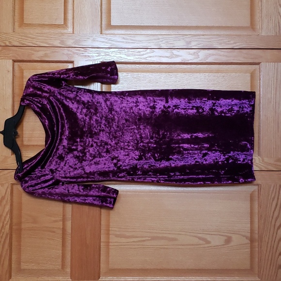 FG Purple Velvet Dress - Picture 1 of 6